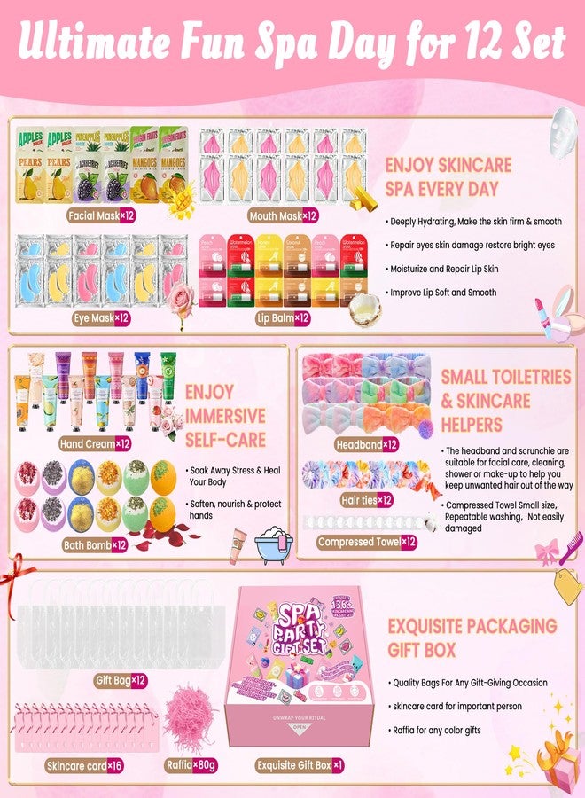 CHANGARLOAD 136 PCS Party Favors Bags for Eye Mask Lip Balm Hand Cream & Face Mask Skincare, Foot Spa Bath Bomb & Headband, Bachelorette Party, Retirement Graduation, Friendship, Sister & Birthday Gifts for Women - Image 2